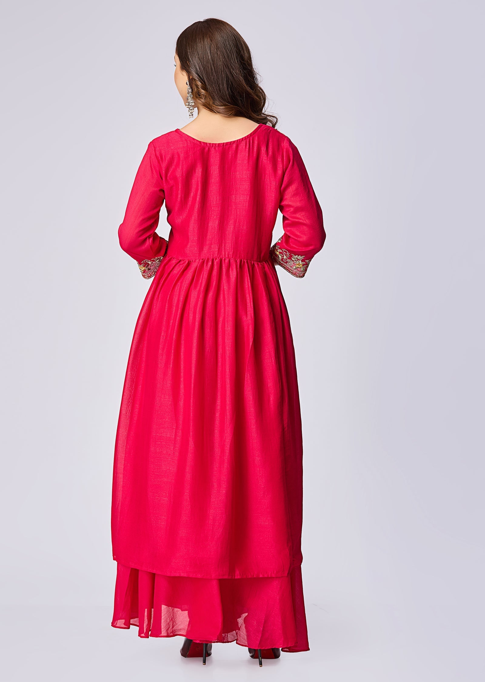 Rani Pink Anarkali Suit