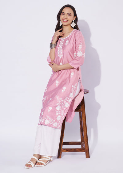 Dusty Pink Gold Straight Cut Top