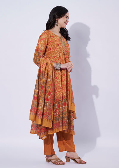 Rust tissue Anarkali
