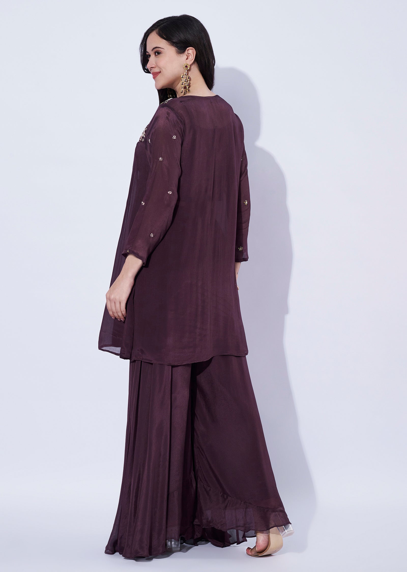 Brown Chinnon Co-ord Set