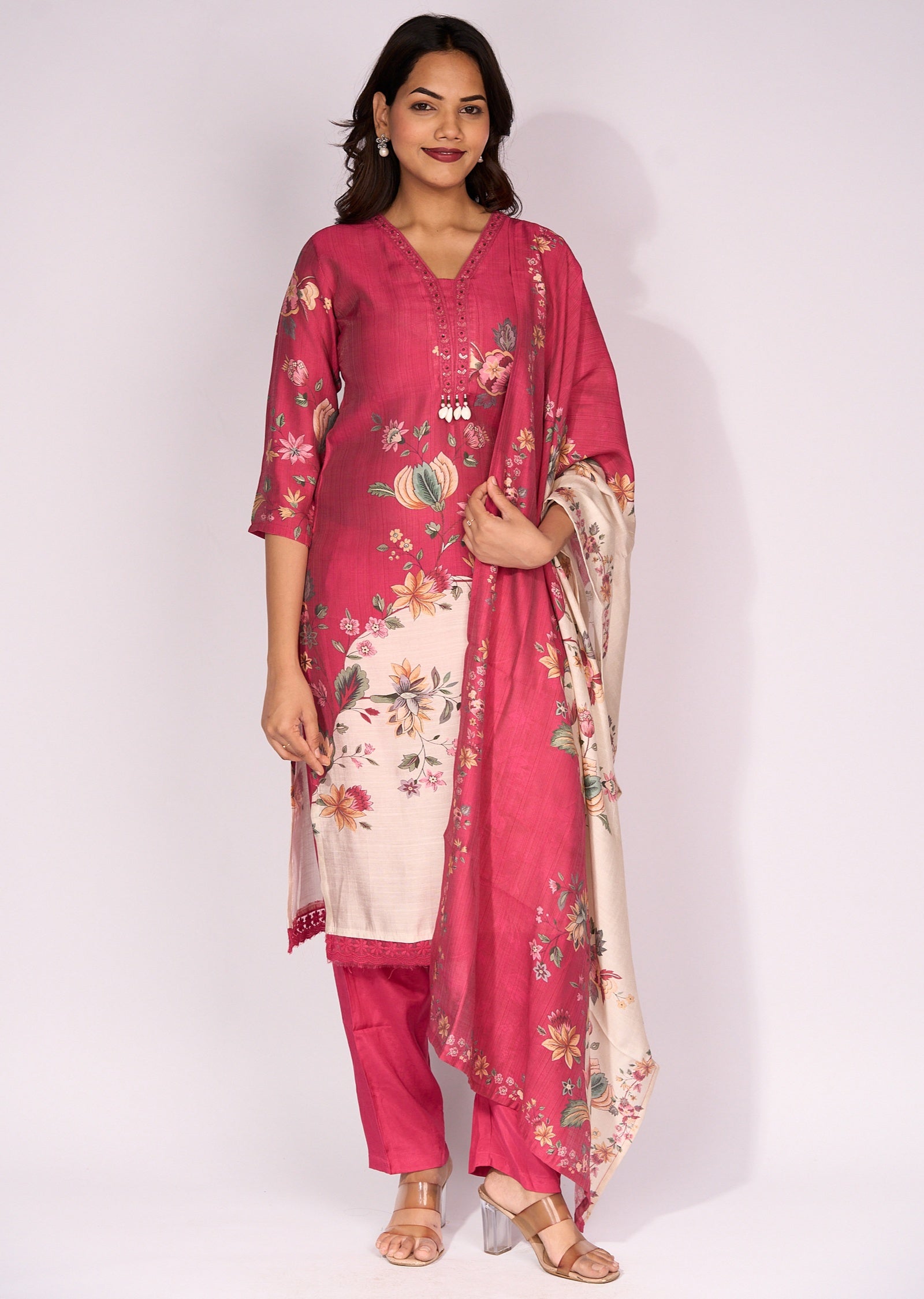 Pink Gold Straight Cut Suit