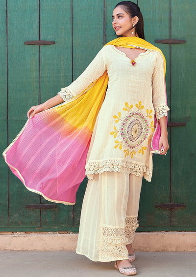 Off White Sharara Set