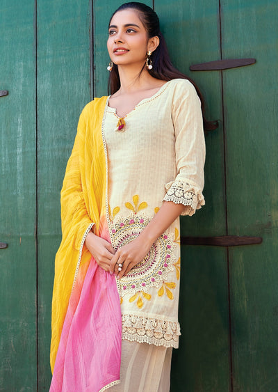 Off White Sharara Set