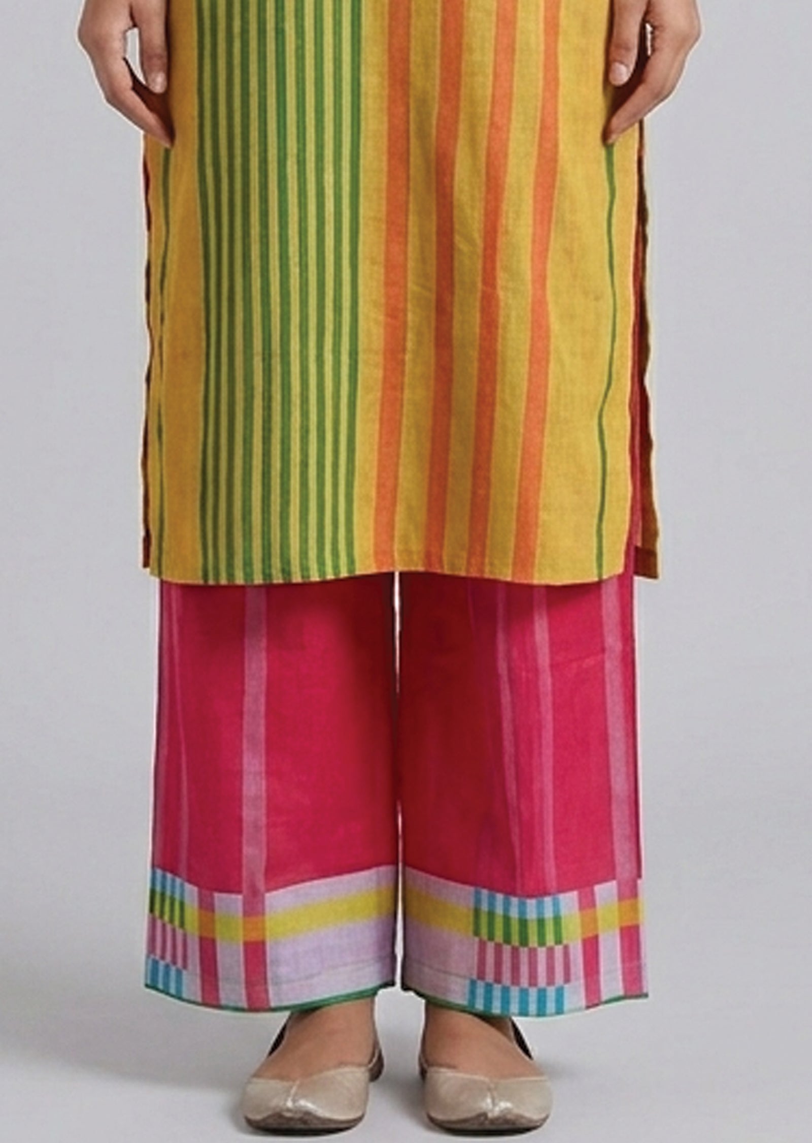 Multi Cotton Straight cut Kurti set