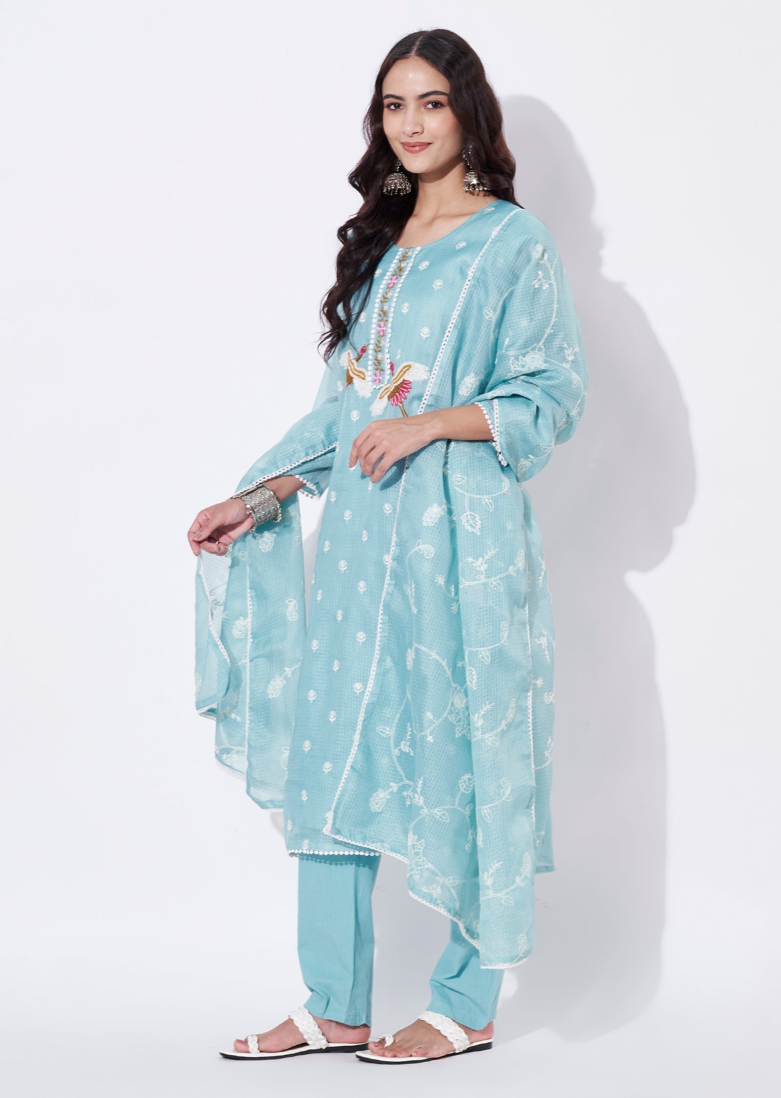 Blue Straight cut Suit