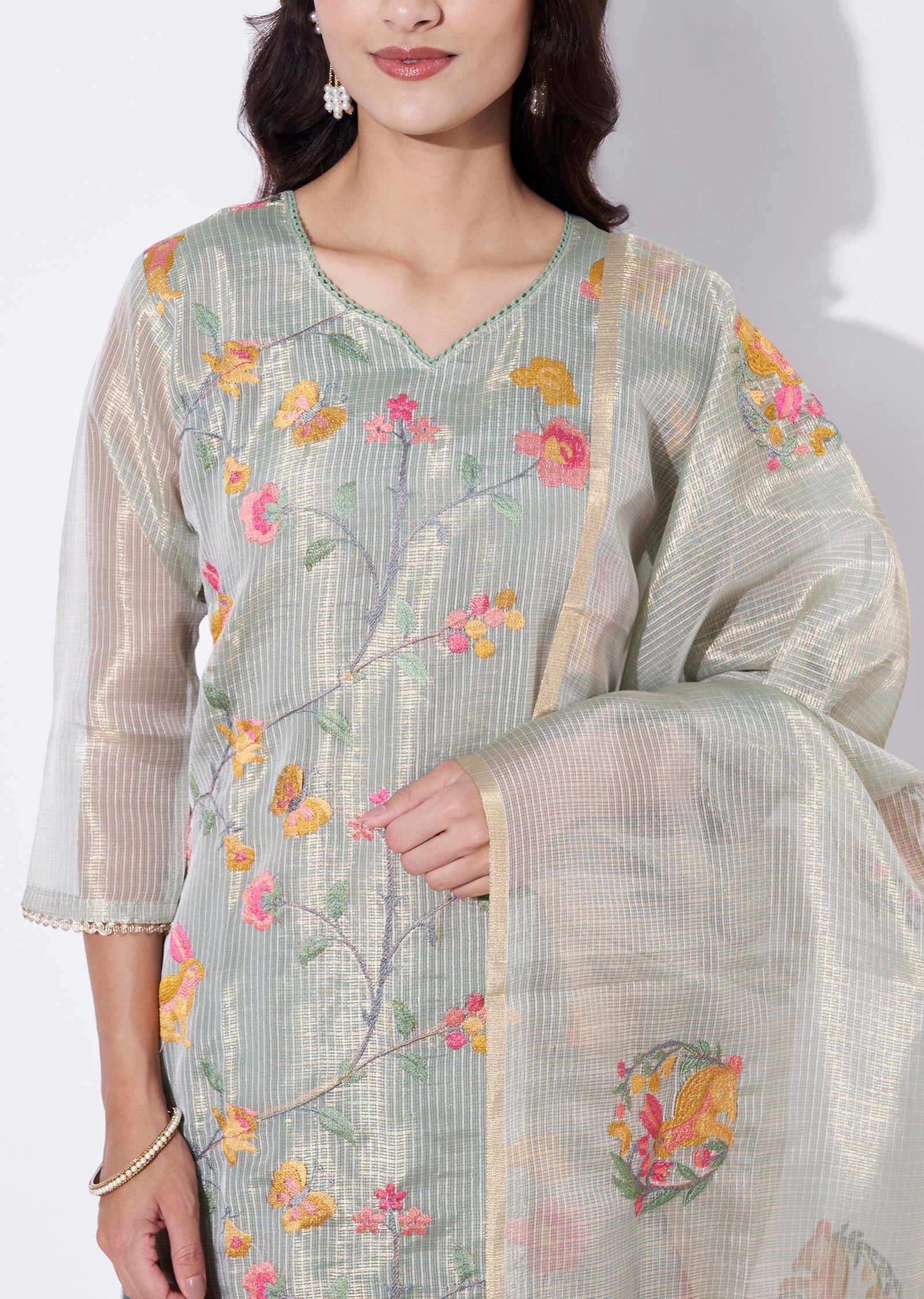 Dusty Green Straight cut Suit