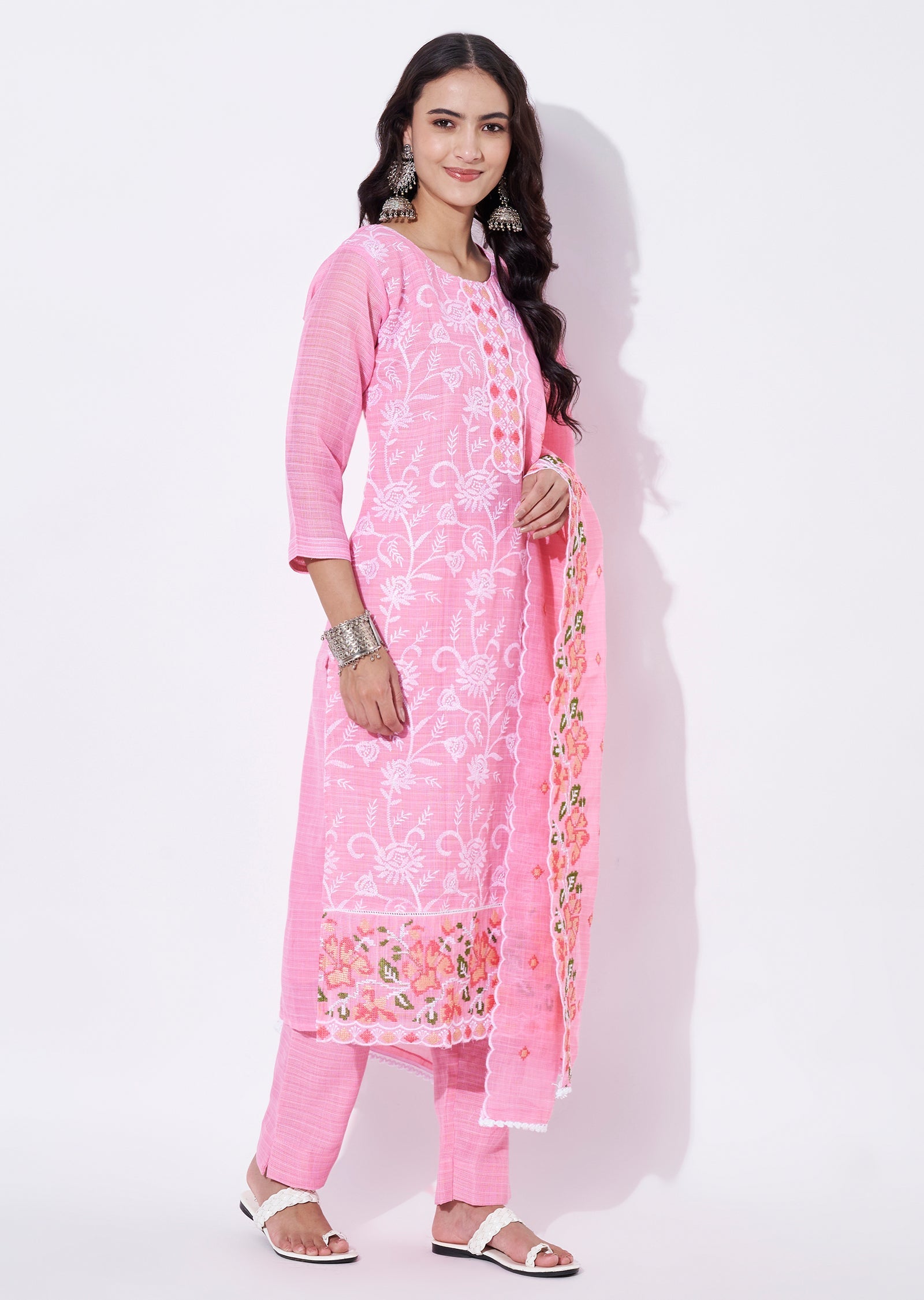 Pink Straight cut Suit