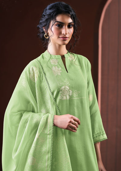Green Kota Straight cut Suit