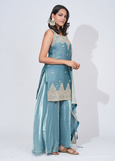 Grey Sharara Set
