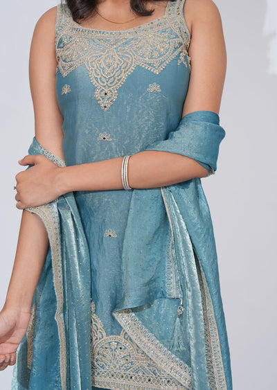 Grey Sharara Set