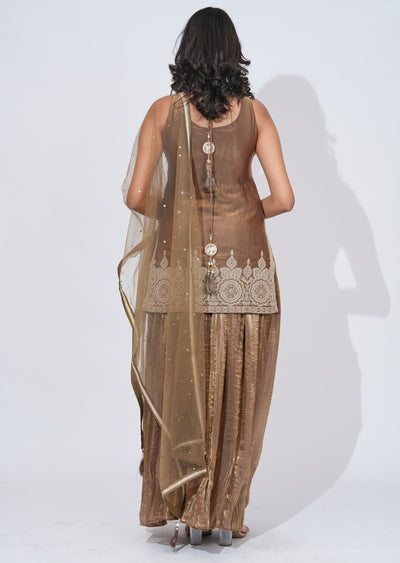Green Sharara Set