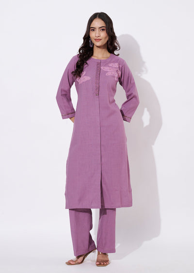 Dark Onion Pink Gold Straight cut suit