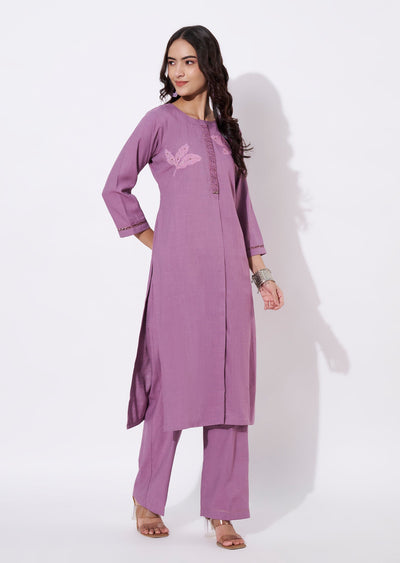 Dark Onion Pink Gold Straight cut suit
