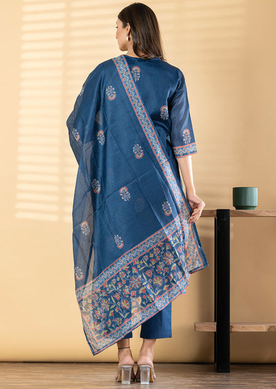 Blue Kota Straight cut suit