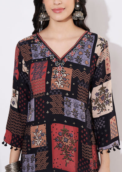 Multi Rayon Straight cut Kurti