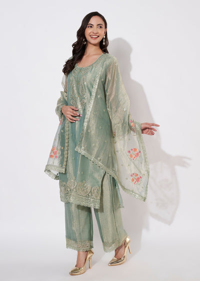 Dusty Green Salsa Straight cut suit
