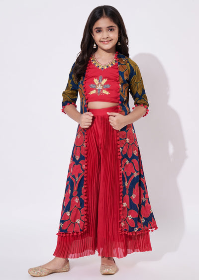 Rani Pink Chinnon Gharara Set