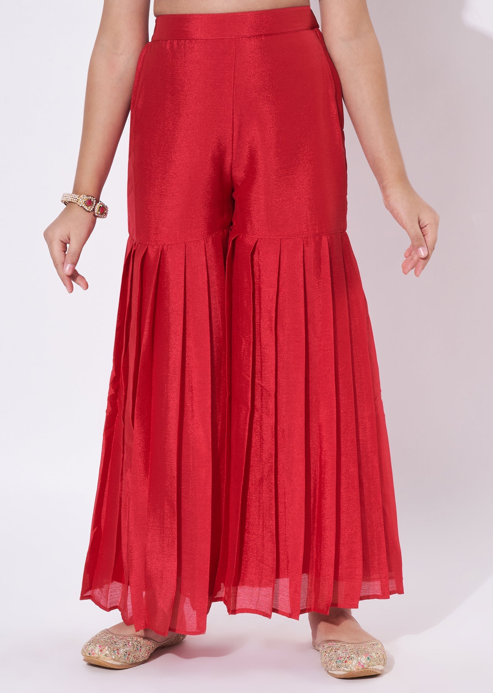 Rani Pink Chinnon Gharara Set