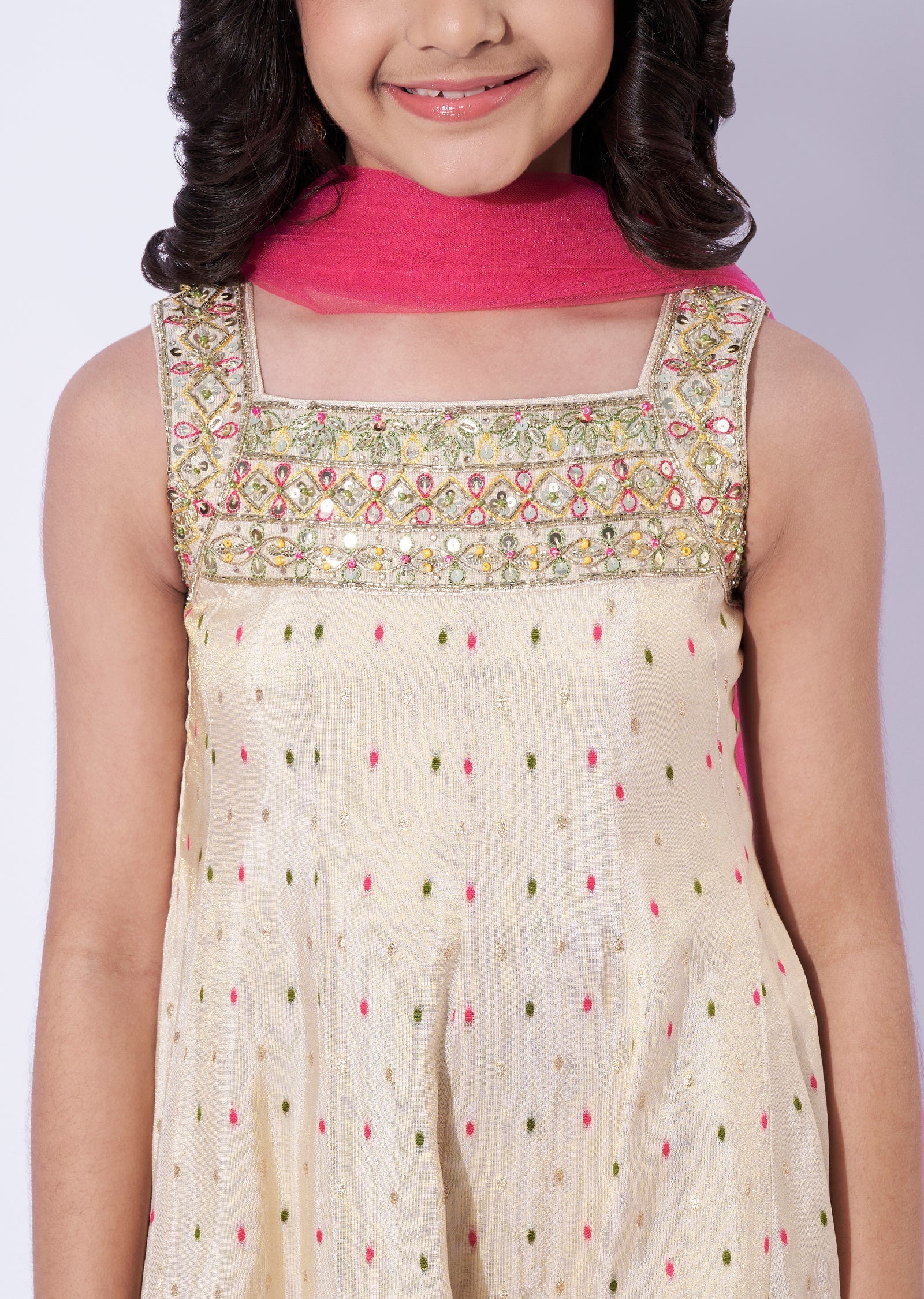 Tissue Girls Anarkali Set