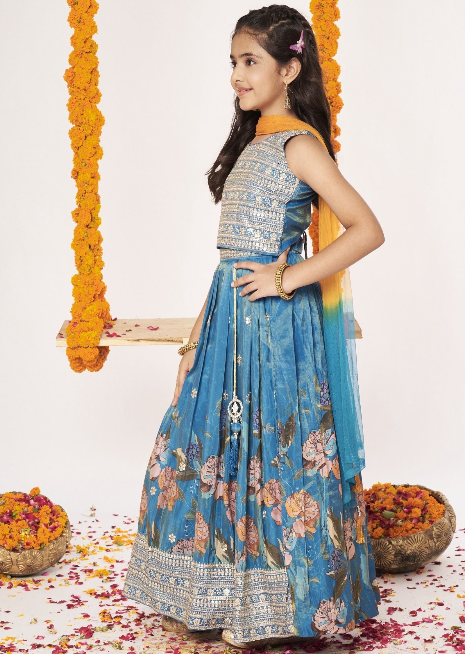 Feroza Tissue Lehenga