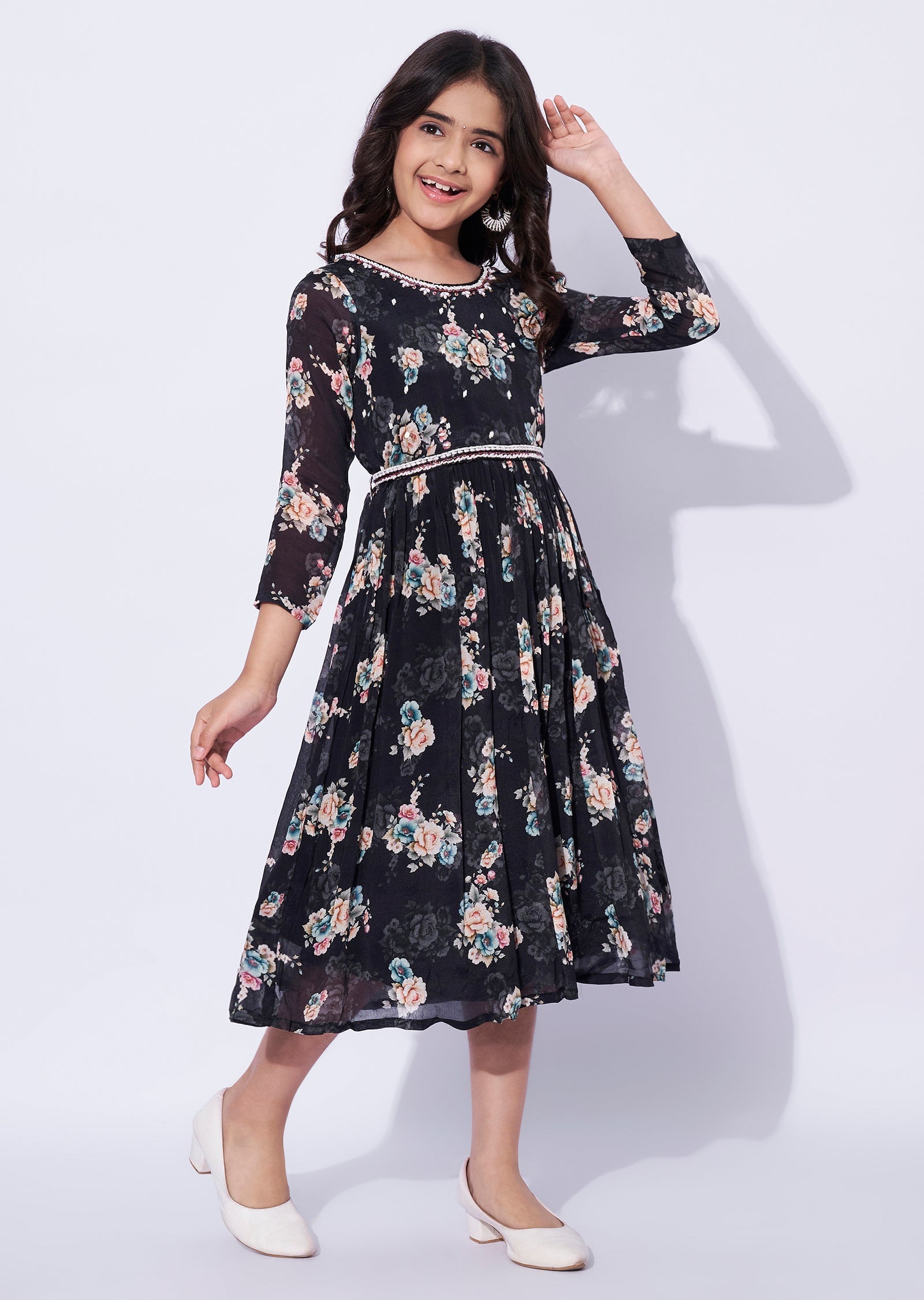 Black Chinnon Girls Gown