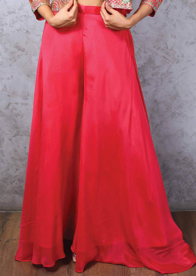 Shimmer & Chinnon Embroidered Fusion/Indo-Western Set