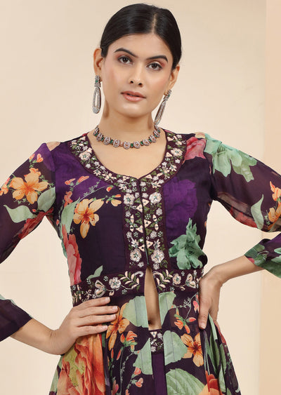 Organza Fusion/Indo-Western Set