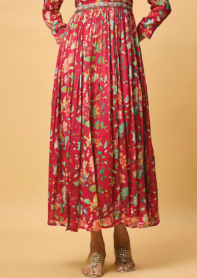 Rani Pink Chinnon Long Dress