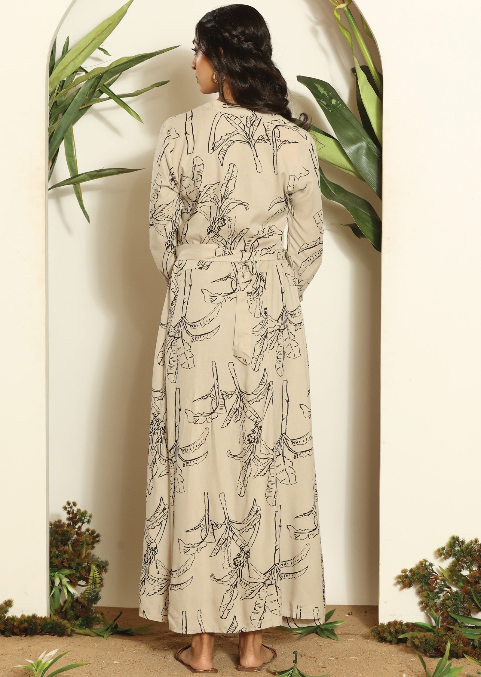 Fawn & Black Reyon Long Dress