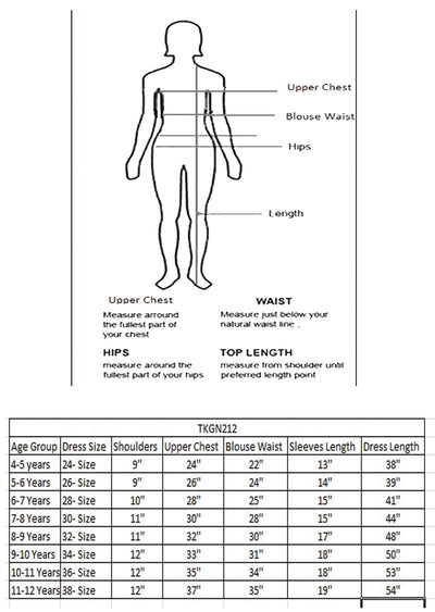 Teal Blue Chiffon Zardosi & Embroidered Kids Gown