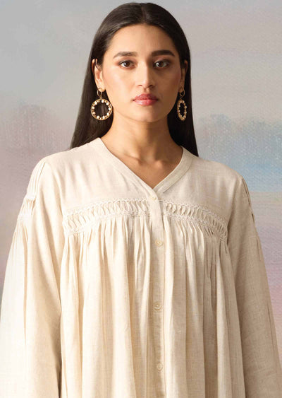 Natural Color Cotton Co-Ord Set