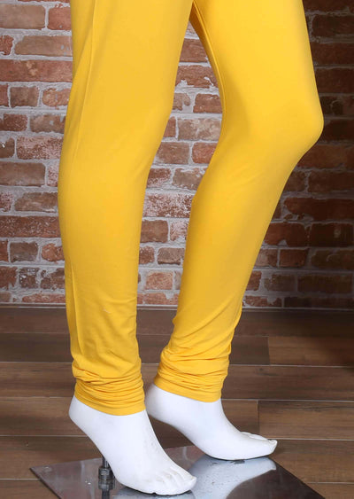 Yellow Lycra leggings