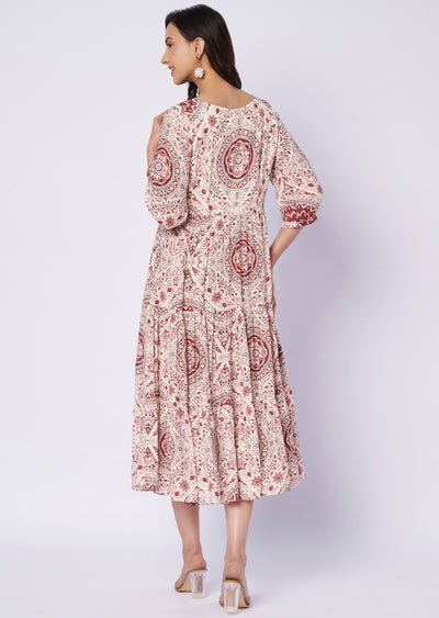 Off white crepe kurti