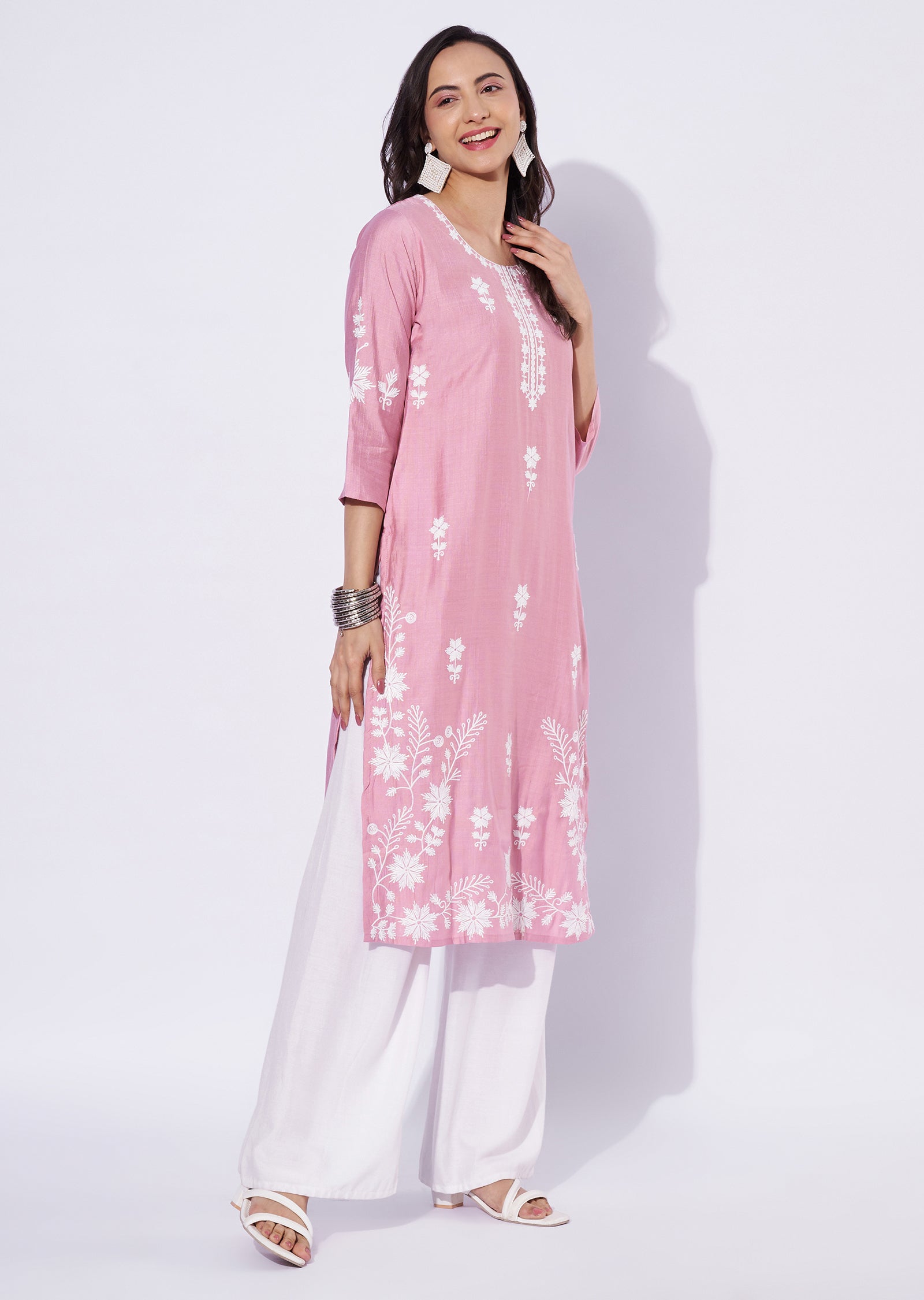 Dusty Pink Gold Straight Cut Top