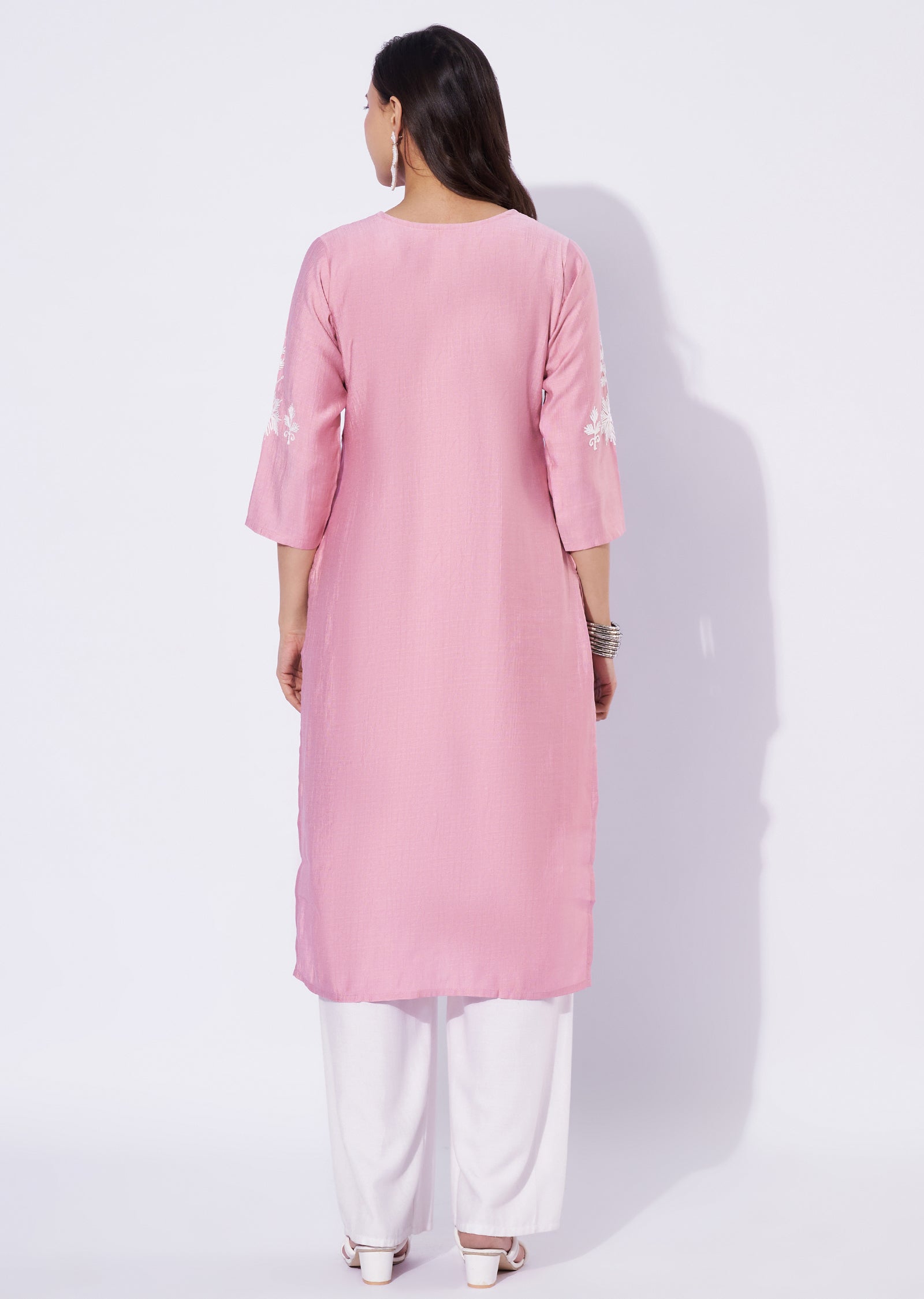 Dusty Pink Gold Straight Cut Top