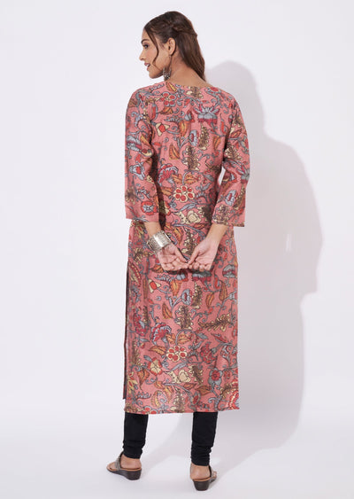 Dark Pink Gold Straight Cut