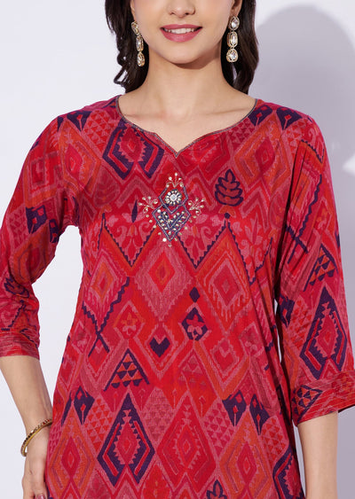 Rani Pink Muslin Straight Cut Top