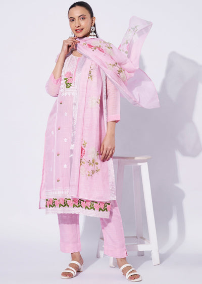 Pink Kota Straight Cut Suit