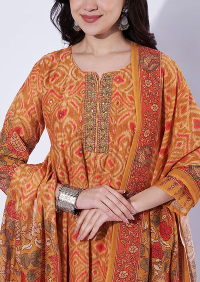Rust tissue Anarkali