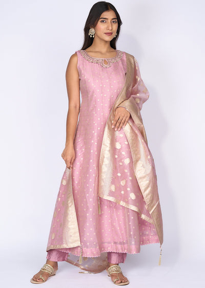 Pink Georgette Anarkali