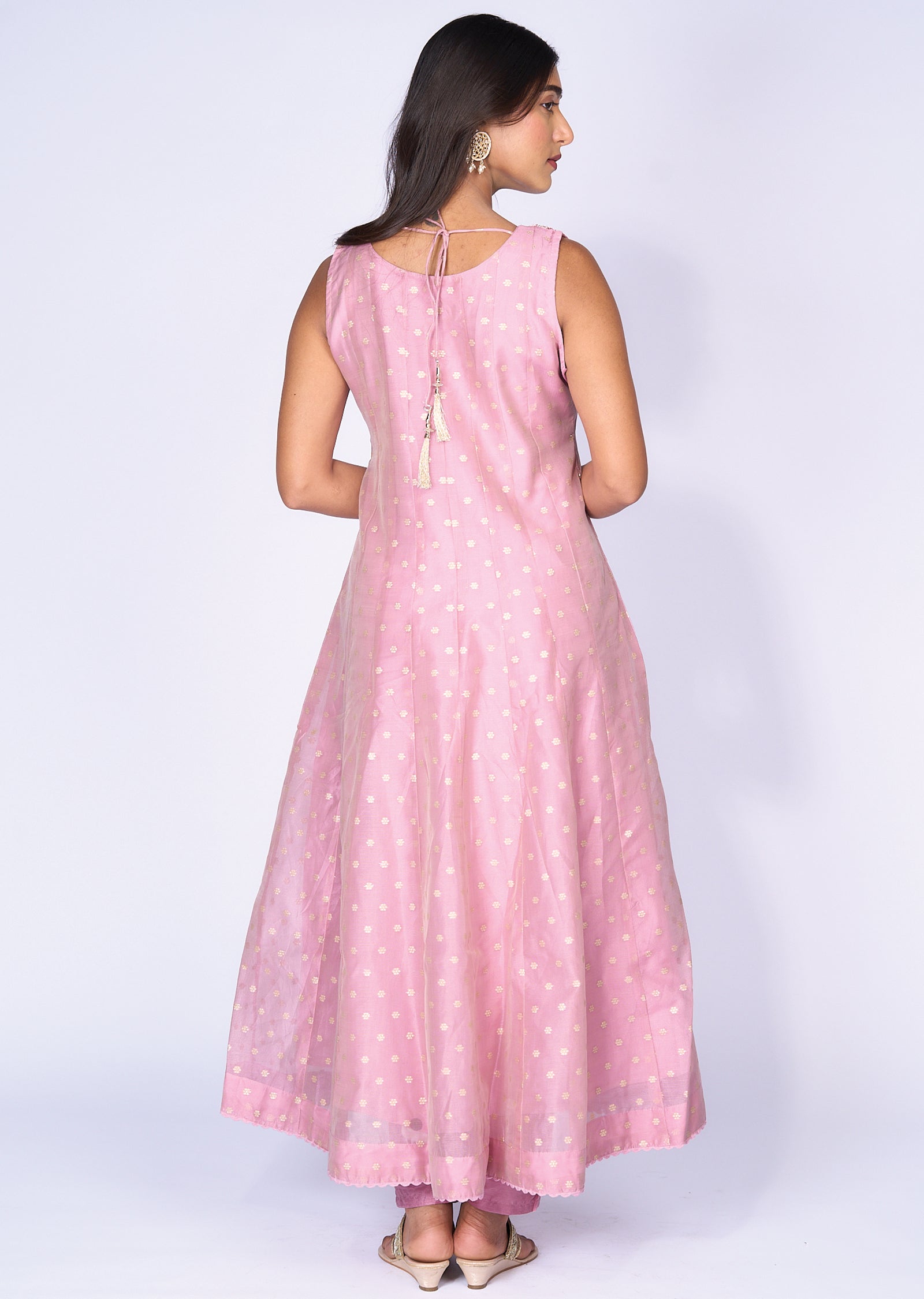 Pink Georgette Anarkali