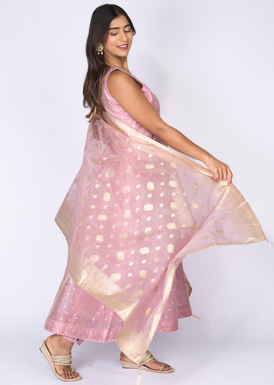 Pink Georgette Anarkali