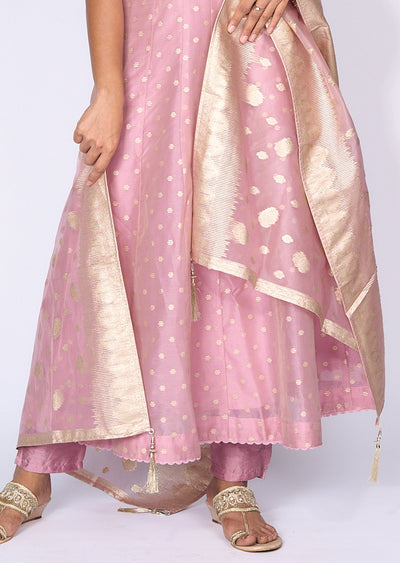 Pink Georgette Anarkali