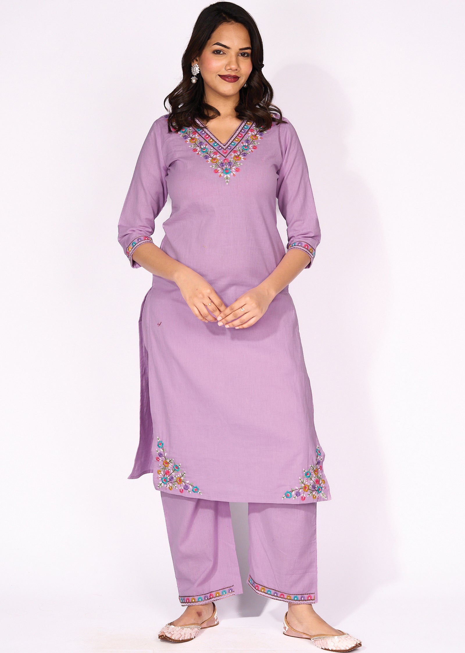 Lavender Cotton Straight cut set