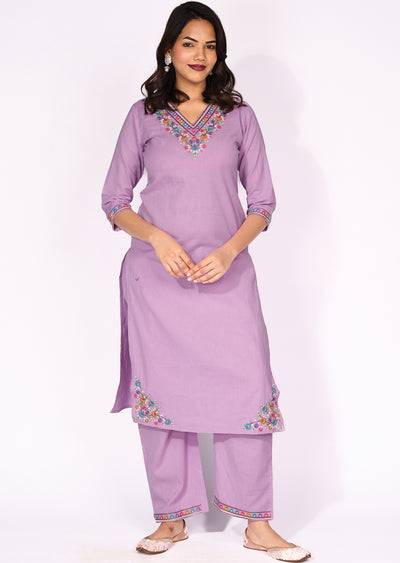 Lavender Cotton Straight cut set
