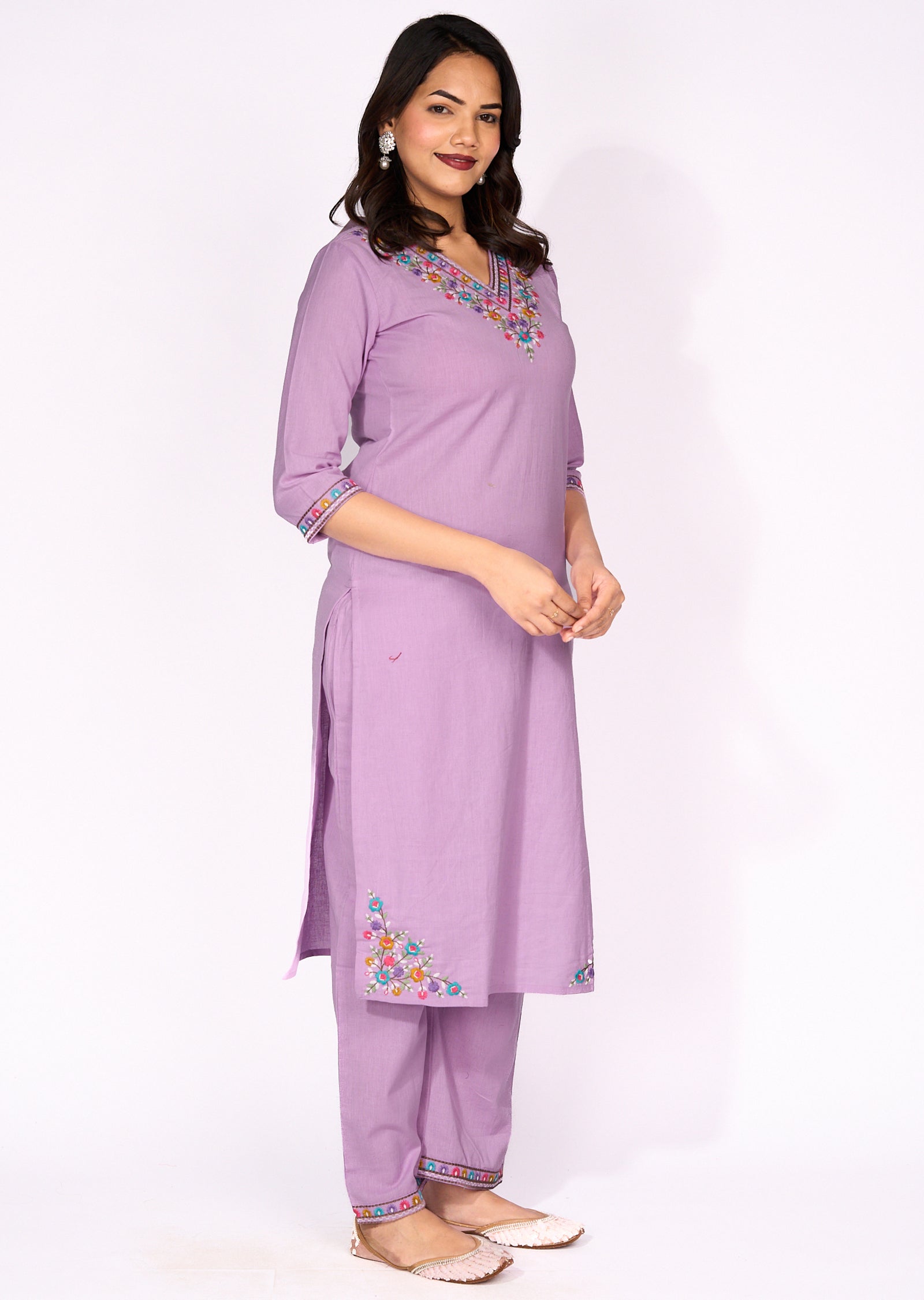 Lavender Cotton Straight cut set
