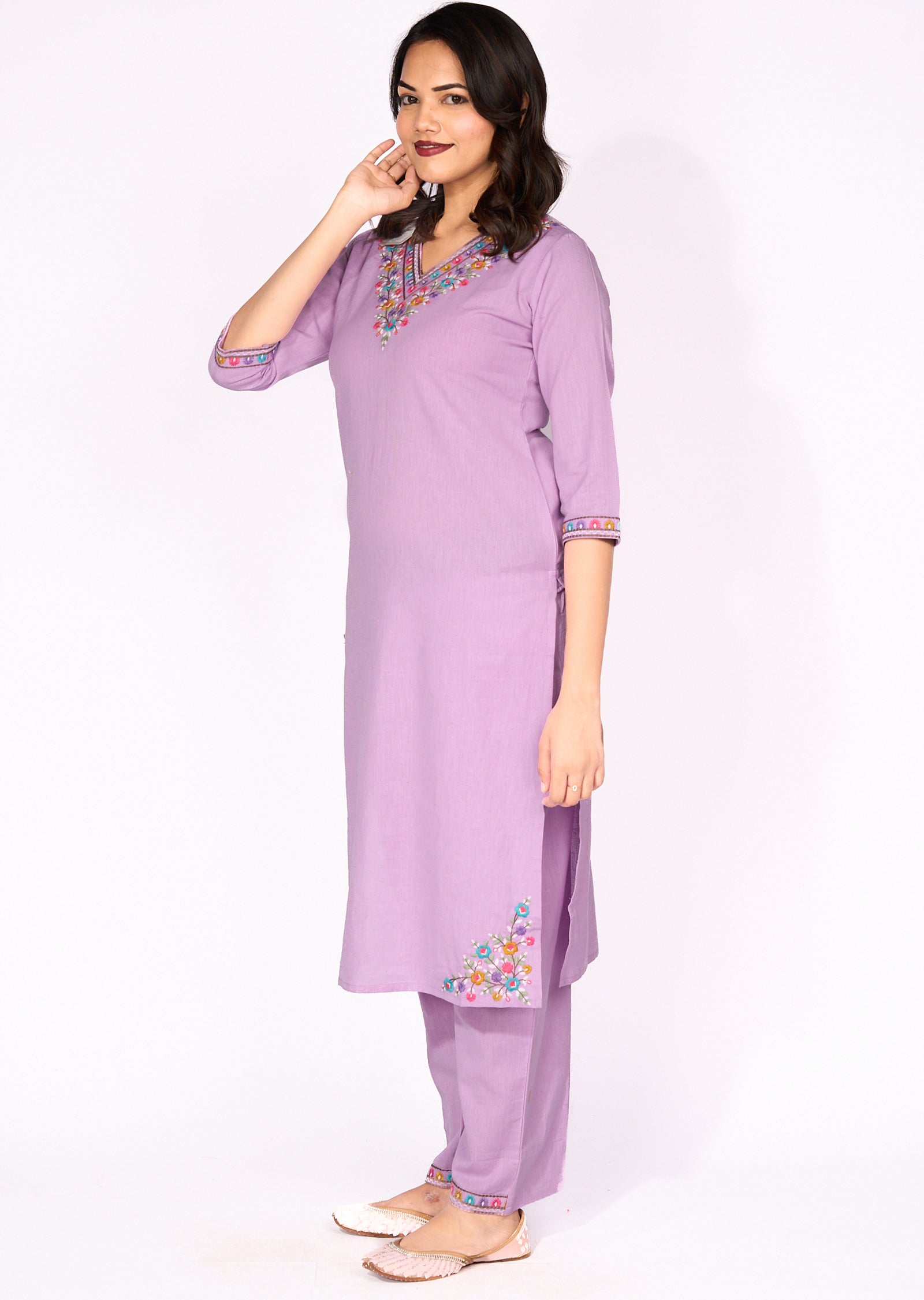 Lavender Cotton Straight cut set