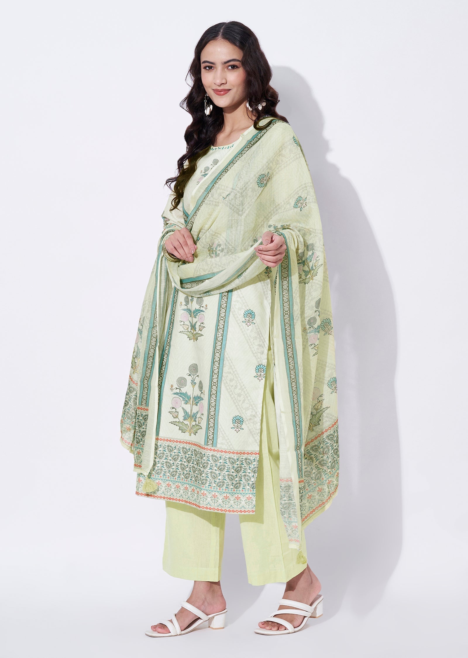 Pista Linen cotton Straight cut suit