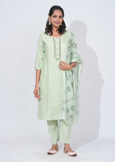 Green Gold Straight cut Suit