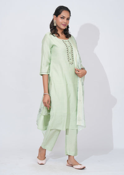 Green Gold Straight cut Suit
